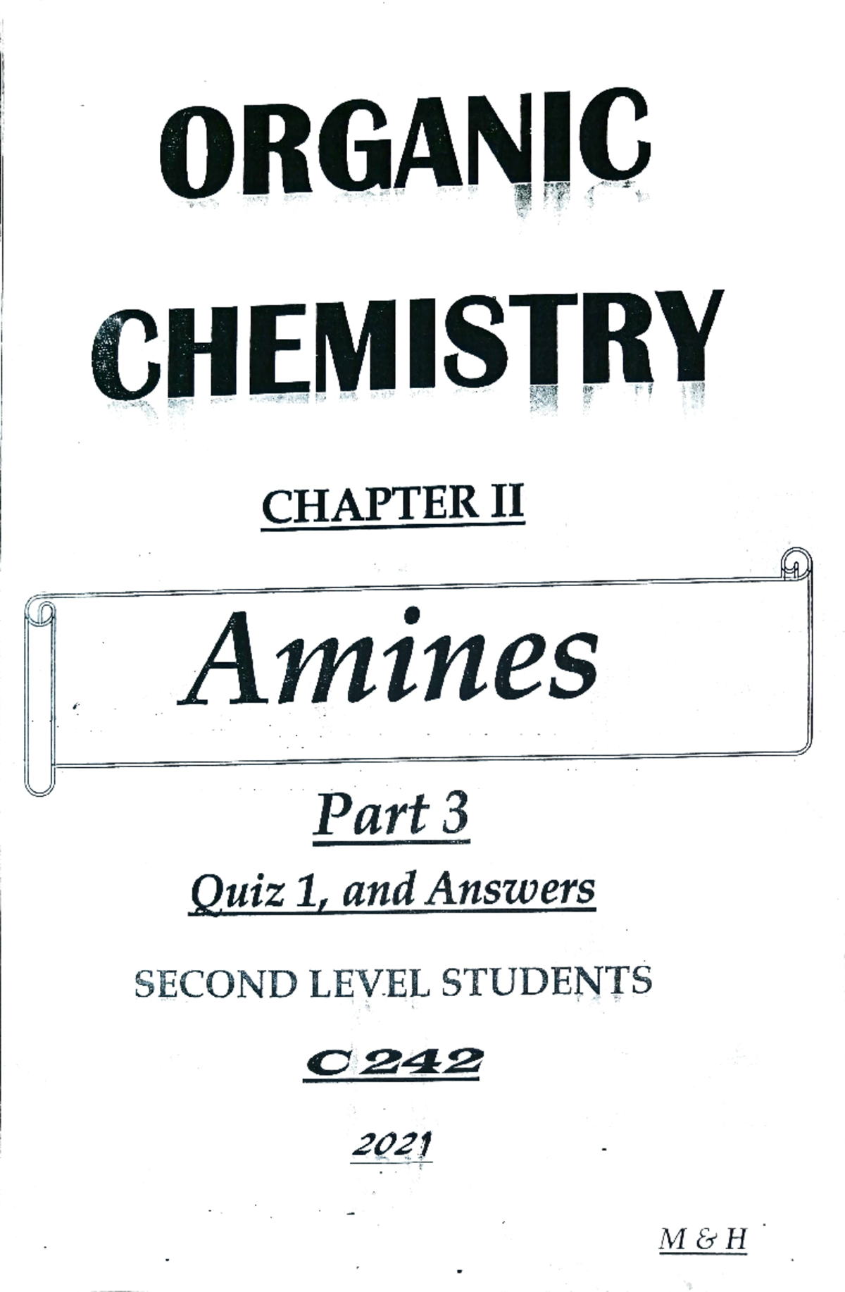 Amines - organic chemistry - Studocu