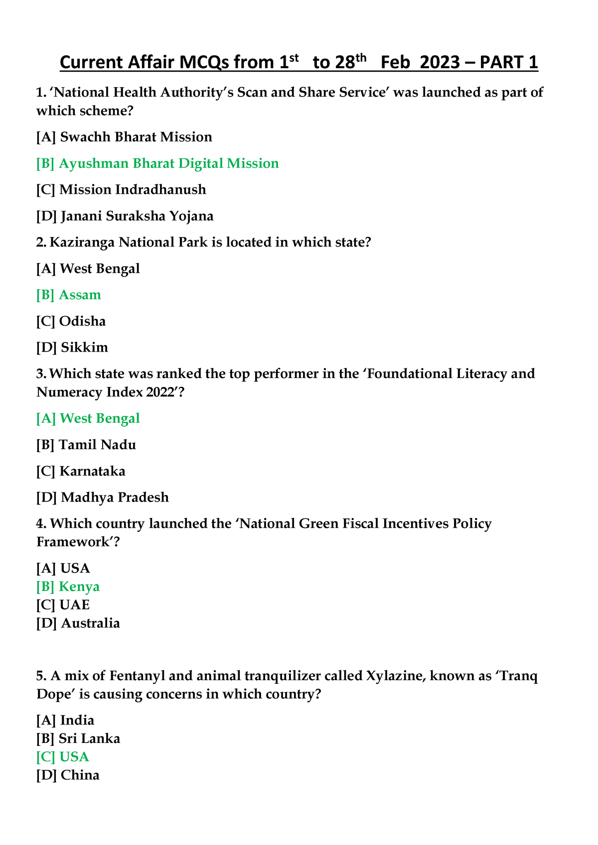 Current Affairs Mcqs 1st To 28th Feb 23 Part 1 Current Affair Mcqs From 1st To 28th Feb 0948