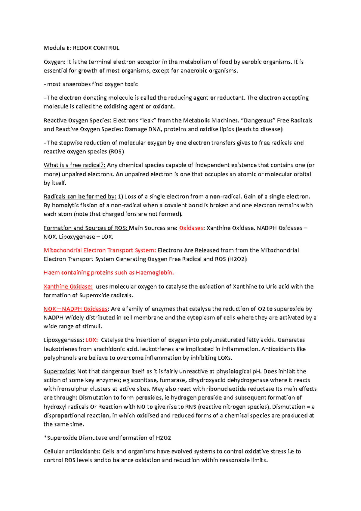 Molecular Cell Biology Module 6 - 3001NSC - Griffith - Studocu