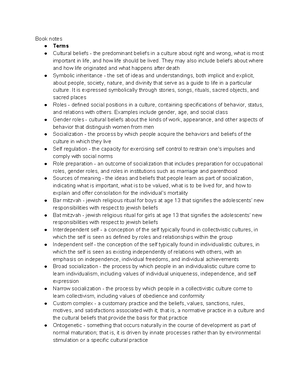 Chapter 1 Introductions - Book Notes Adolescence in western cultures: a ...
