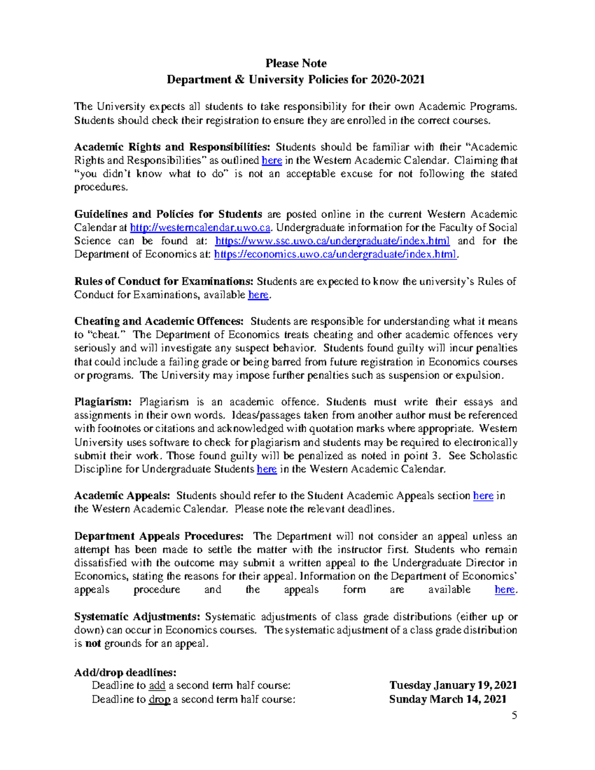 Pleasenote w21 - Summary - 5 Please Note Department & University ...
