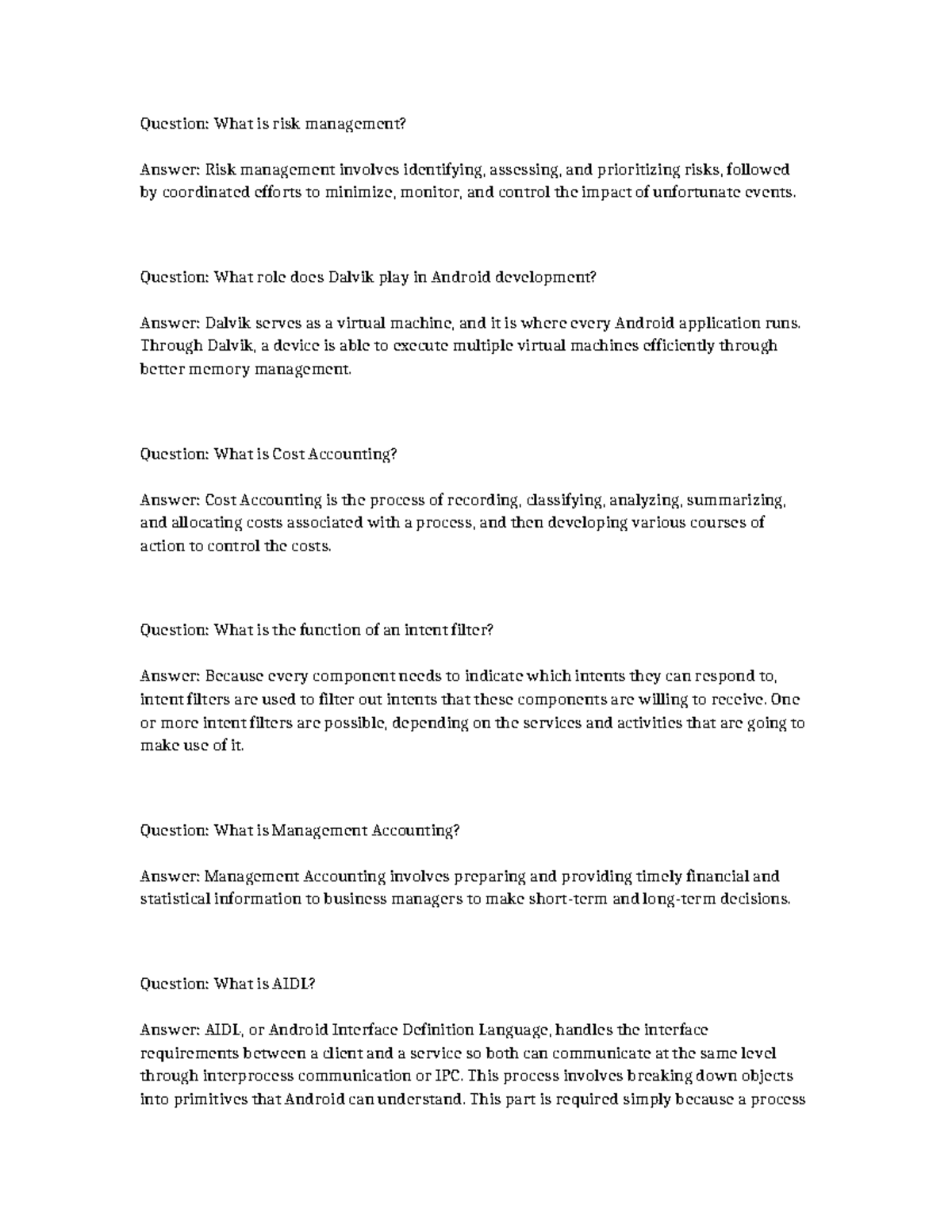 Sebolith theelol waggishness - Question: What is risk management ...