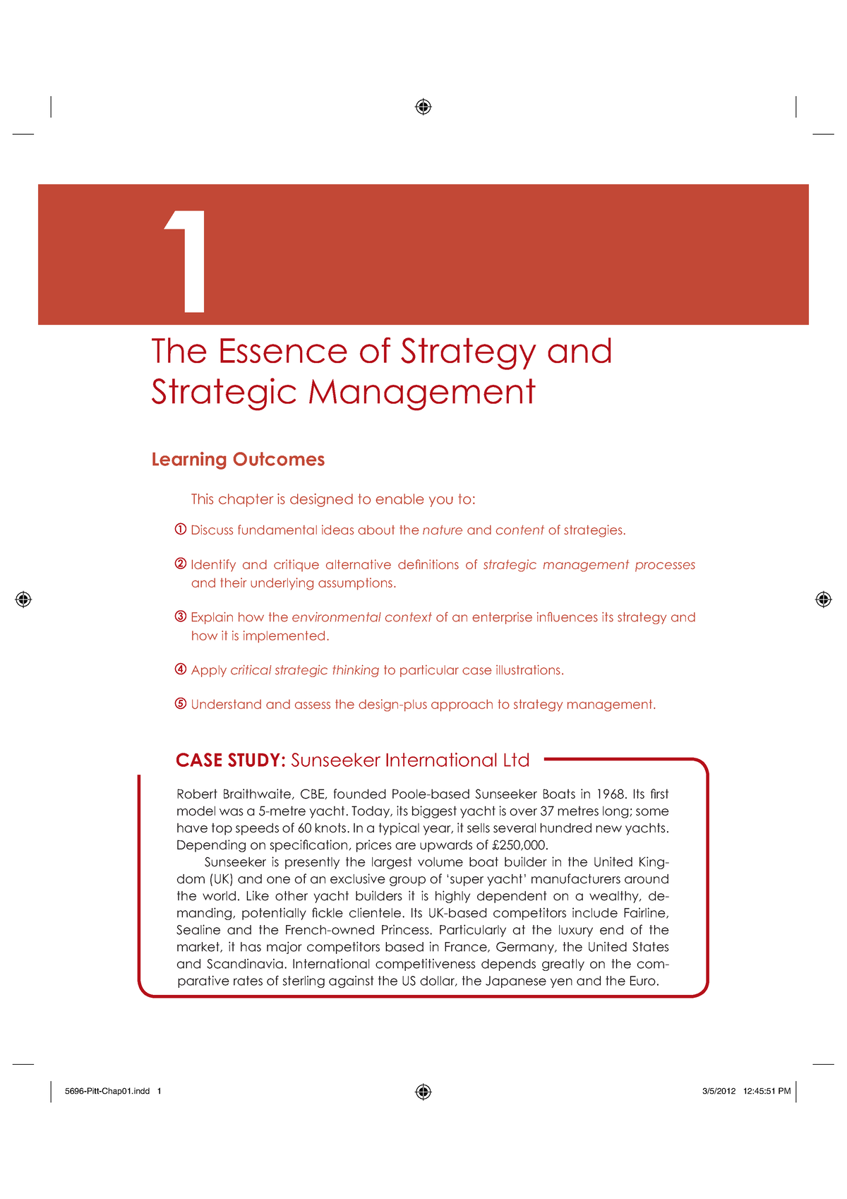 The Essence of Strategy a+ - The Essence of Strategy and Strategic ...