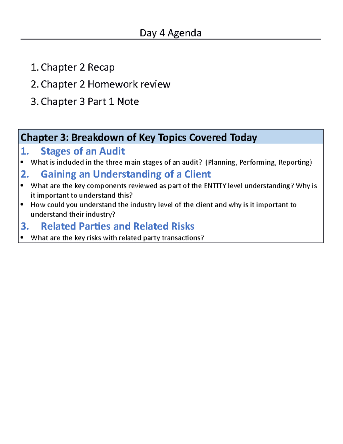 assignment audit your understanding 3 4 (practice)