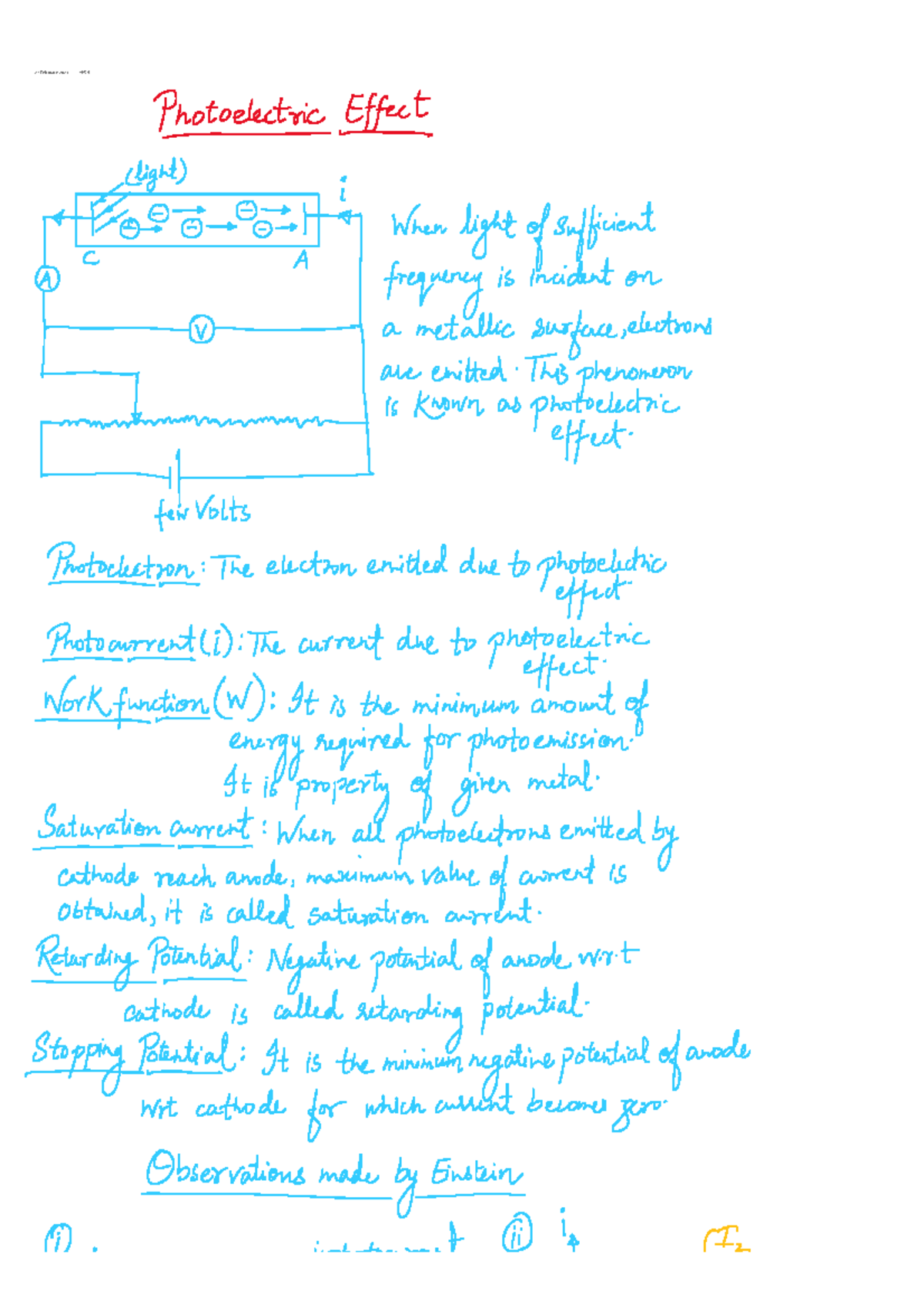 Photoelectric 1 - Mini project - 21 February 2023 14: - Studocu