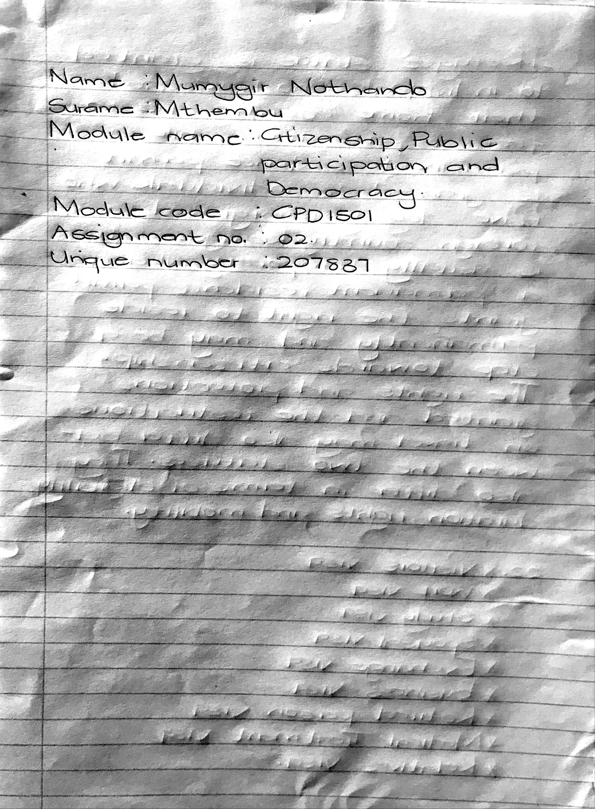 Cpd Assignment 2 Cpd1501 Studocu Cpd Assignment 2 Cpd1501 Studocu