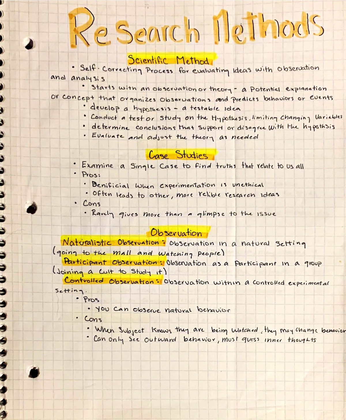 Research methods - Laura Lawn - Research Nethous Scientific Method Self ...