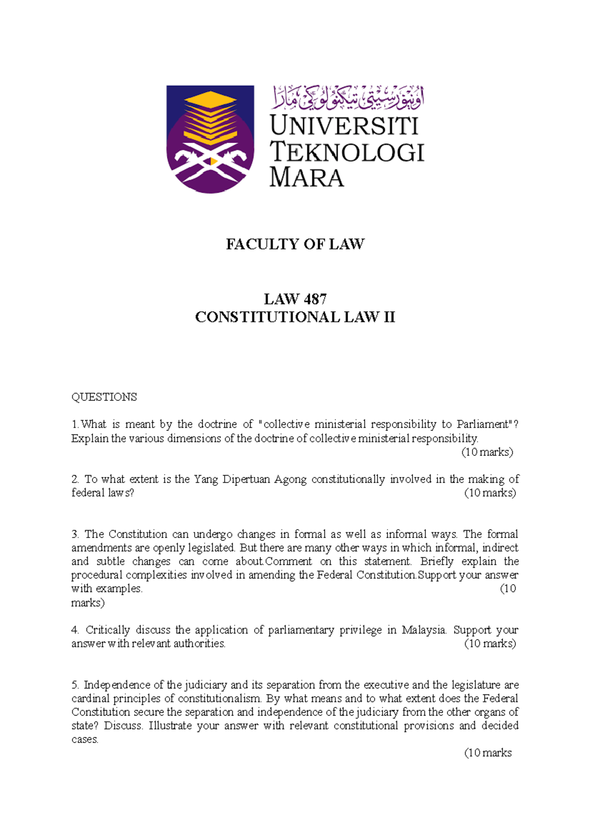 consti-final-assessment-faculty-of-law-law-487-constitutional-law-ii