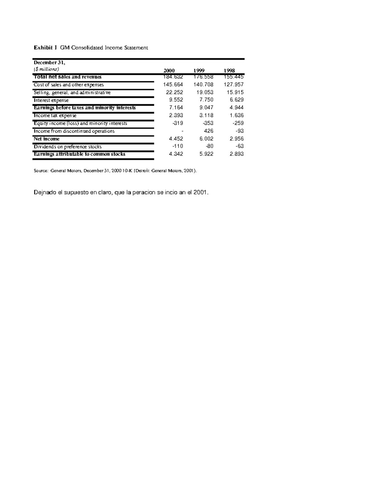 Foreign Exchange Hedging Strategies at General Motors - Exhibit 1 GM ...