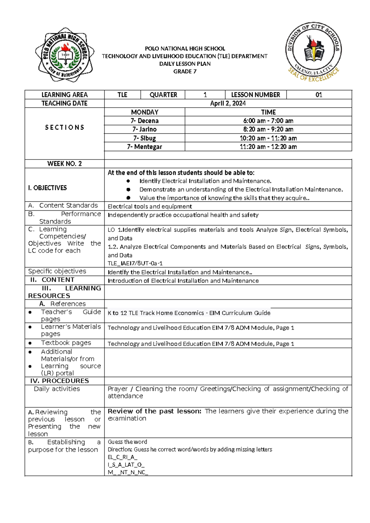 Introduction DLL - sdfsdfsf - POLO NATIONAL HIGH SCHOOL TECHNOLOGY AND ...