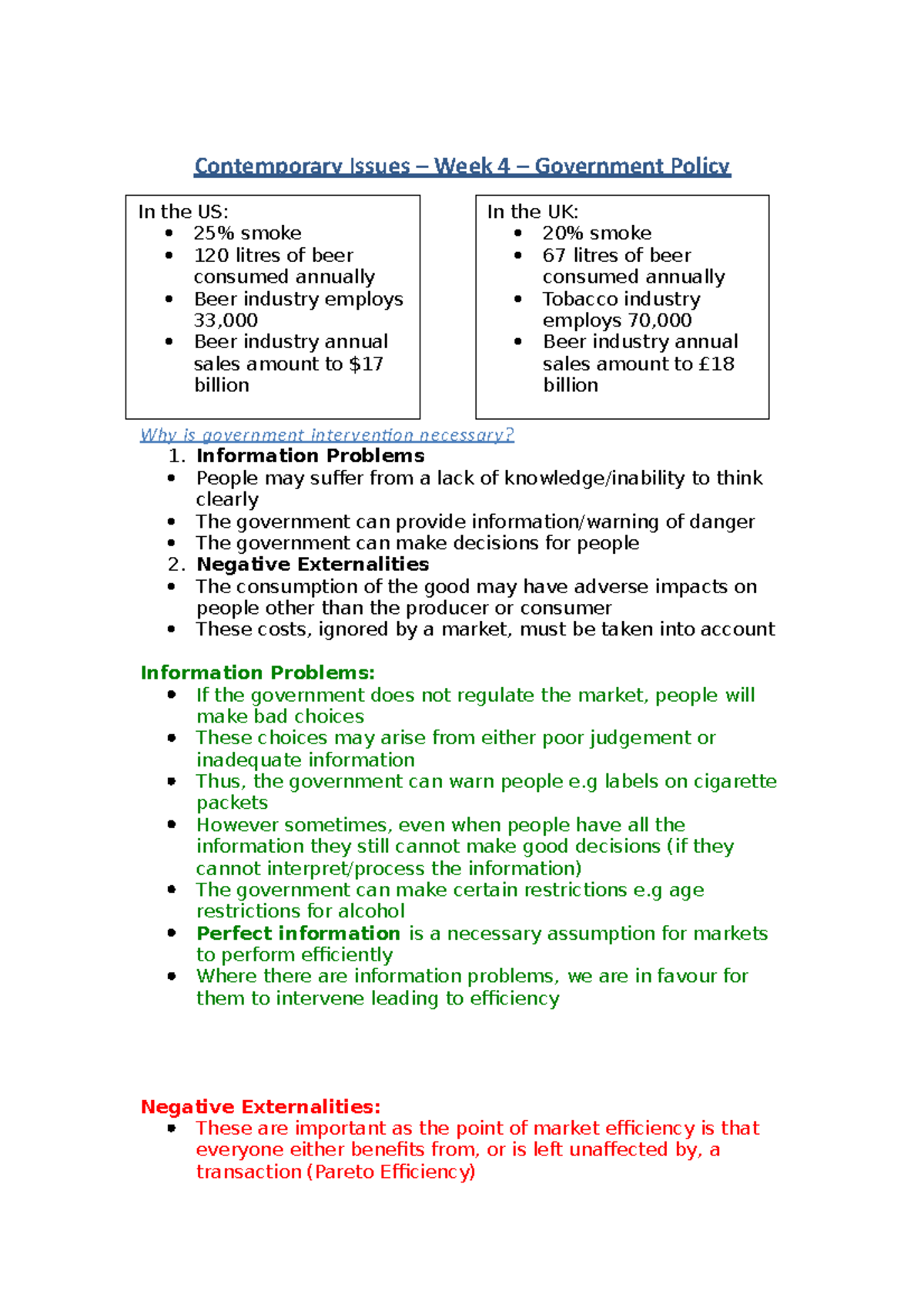 Contemporary Issues – Week 4 – Government Policy - Contemporary Issues ...