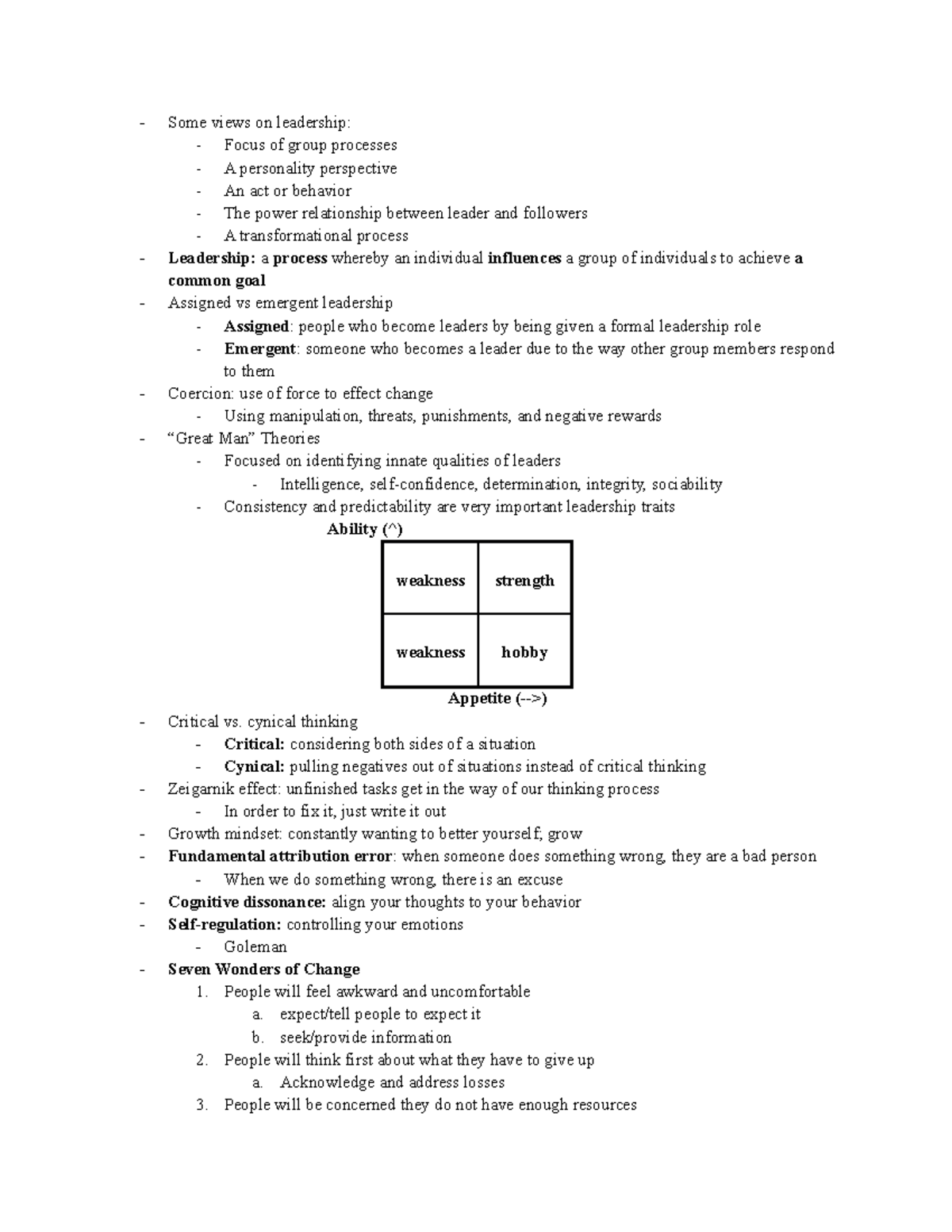 Leadership study guide - MGMT212701 - Studocu