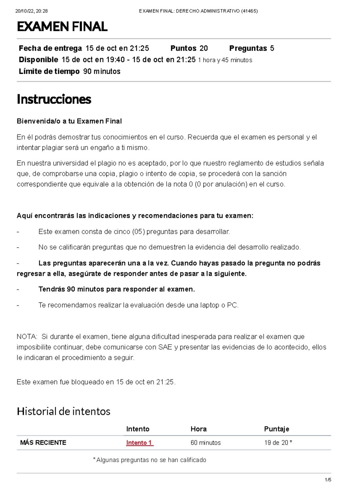 Examen Final Derecho Administrativo Con Nota - * Algunas Preguntas No ...