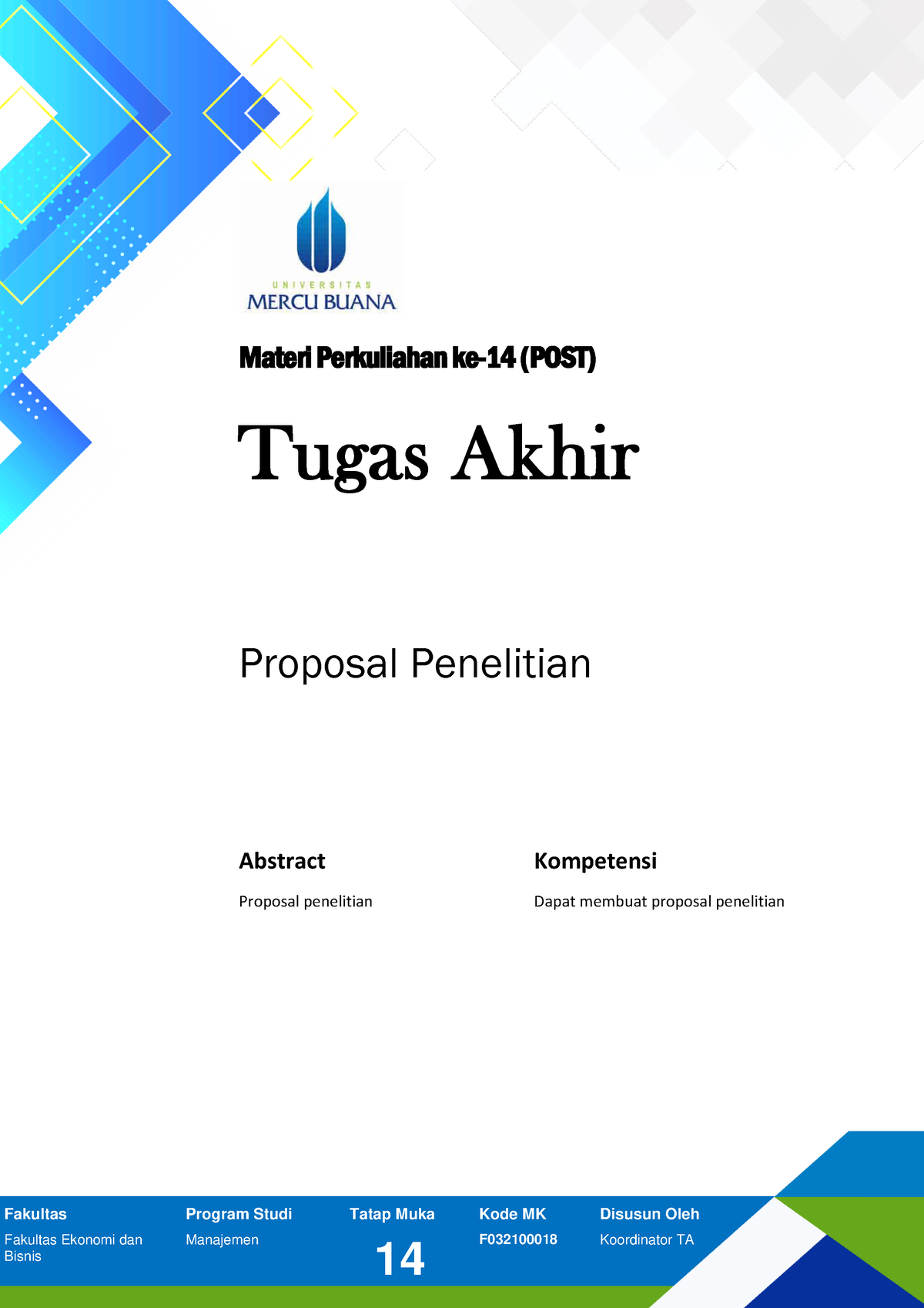 14. Tugas Akhir Materi Perkuliahan Ke-14 POST Tgl. 13 Juni 2022 ...