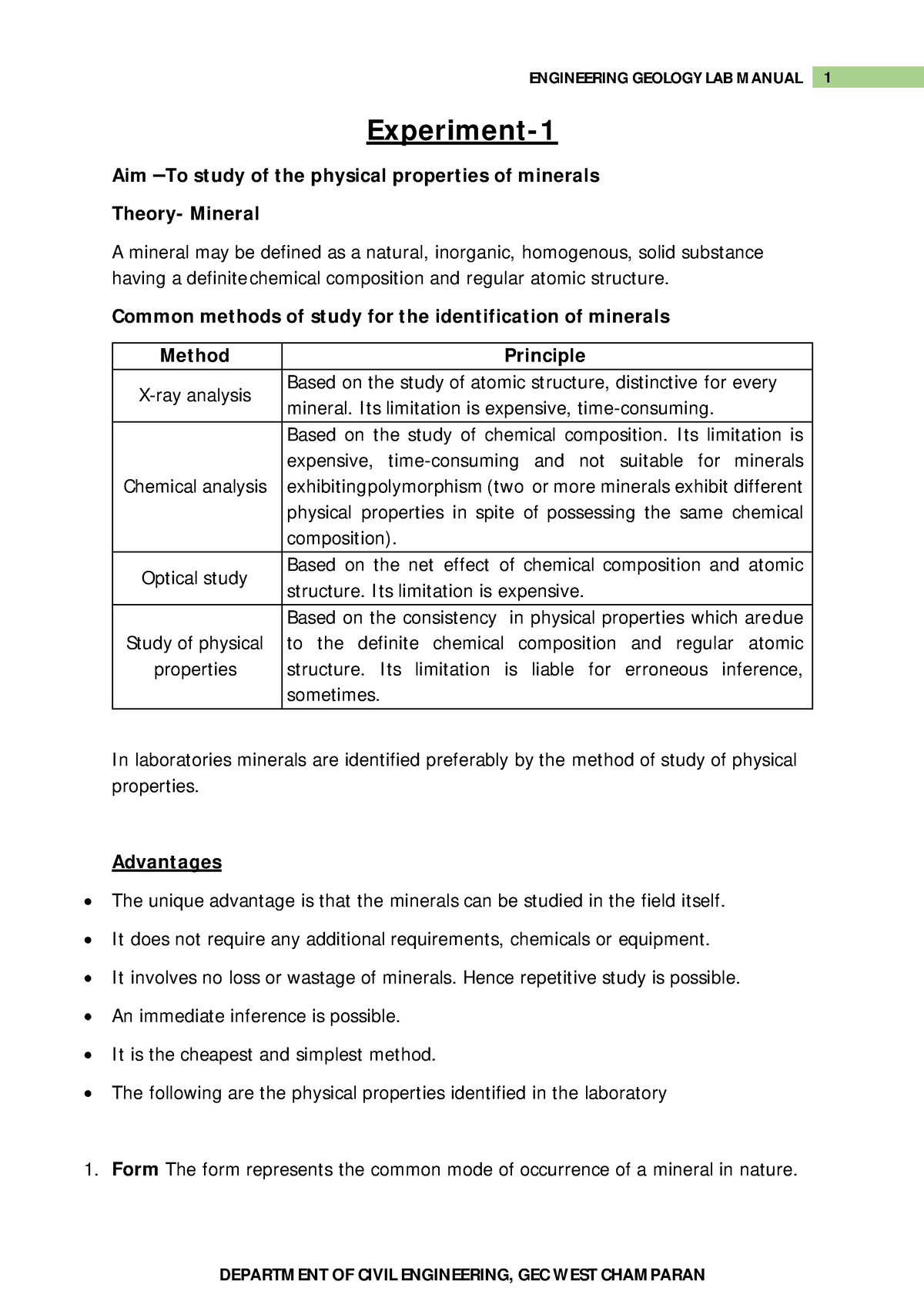 engineering-geology-lab-manual-experiment-1-aim-to-study-of-the