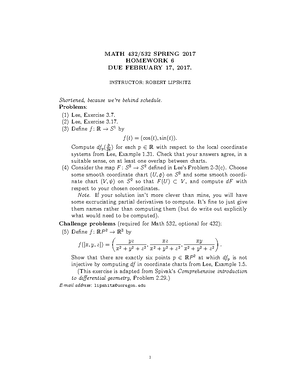 HW8 - Homework Assignment 8 - 1 Math (Diff. Top.), Winter 2016 HW 8 ...