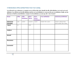 Worksheet 1 2 - a bit outdated but still relatively rlevant - 1 ...
