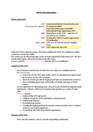 Understanding the World Trade Organization - Understanding the World ...