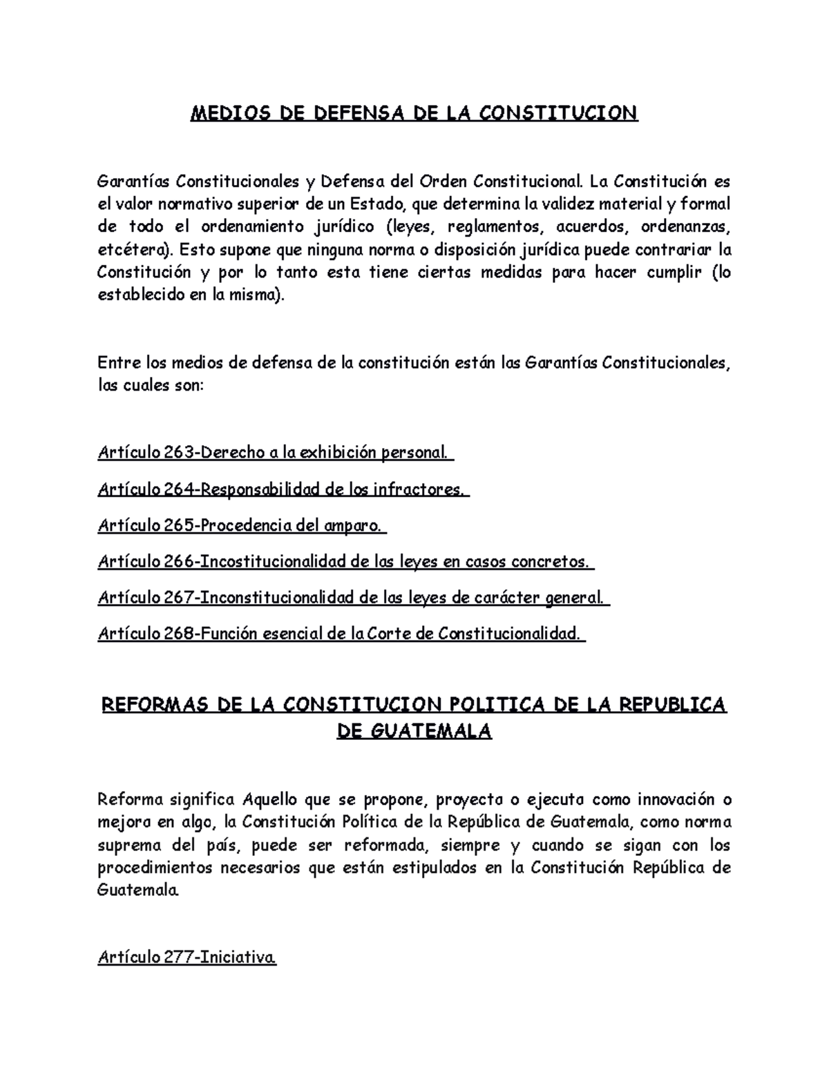 Medios DE Defensa DE LA ConstituciónWPS