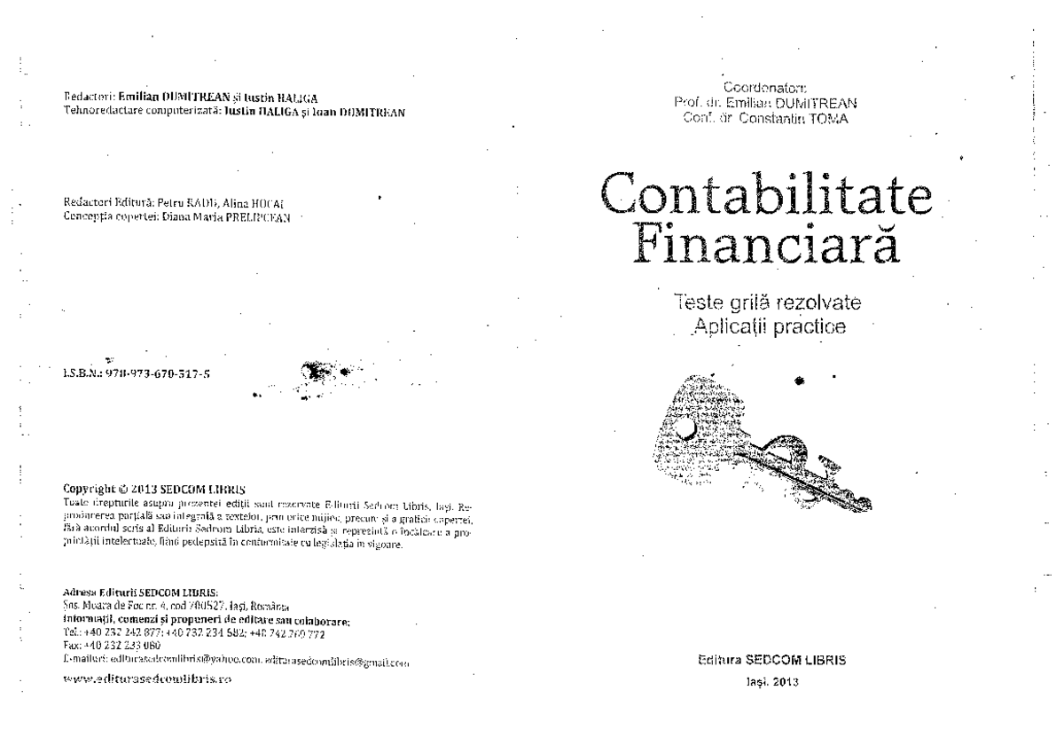 Carte grile contabilitate financiara 1 Contabilitate financiară Studocu