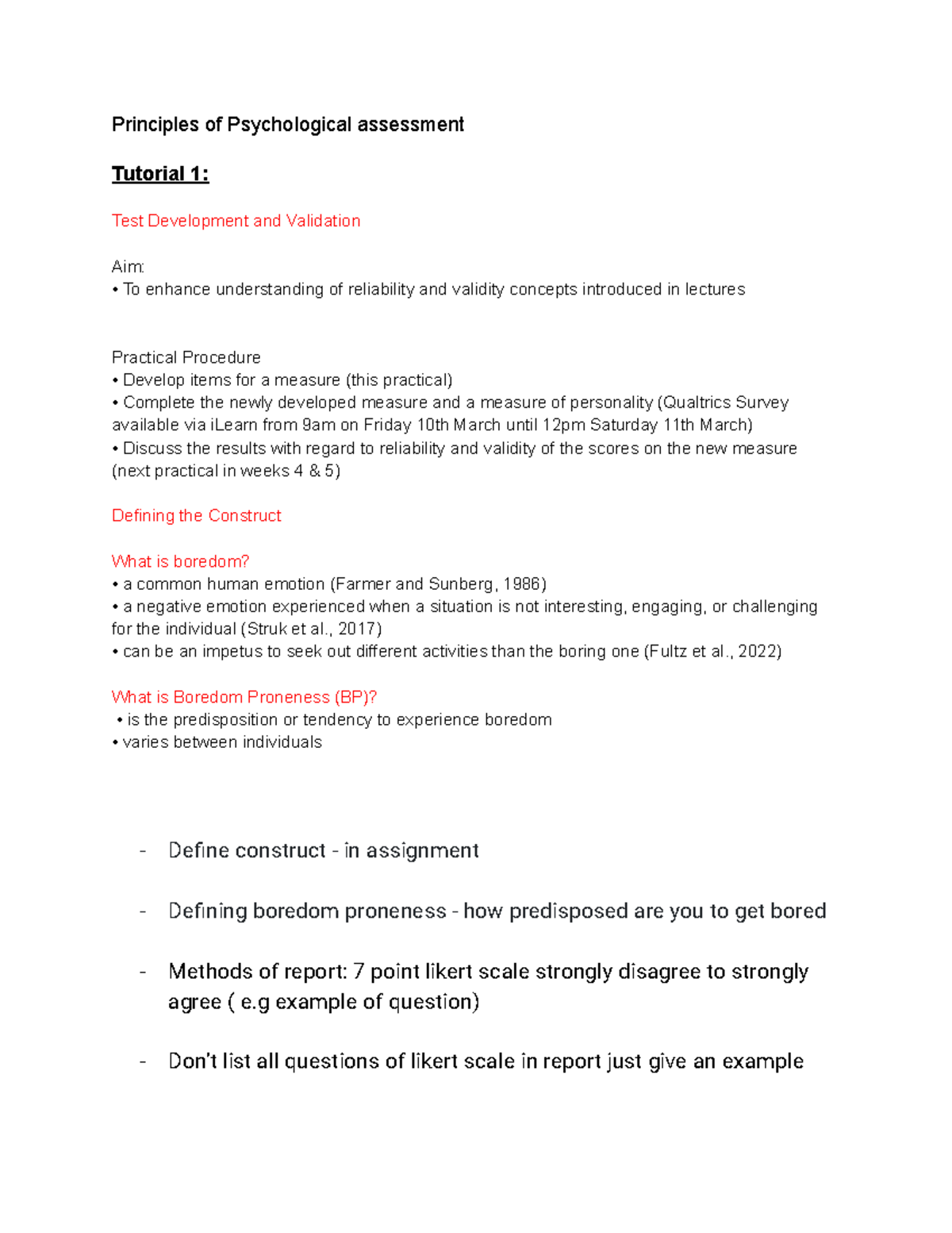 Principles of Psychological assessement - Principles of Psychological ...