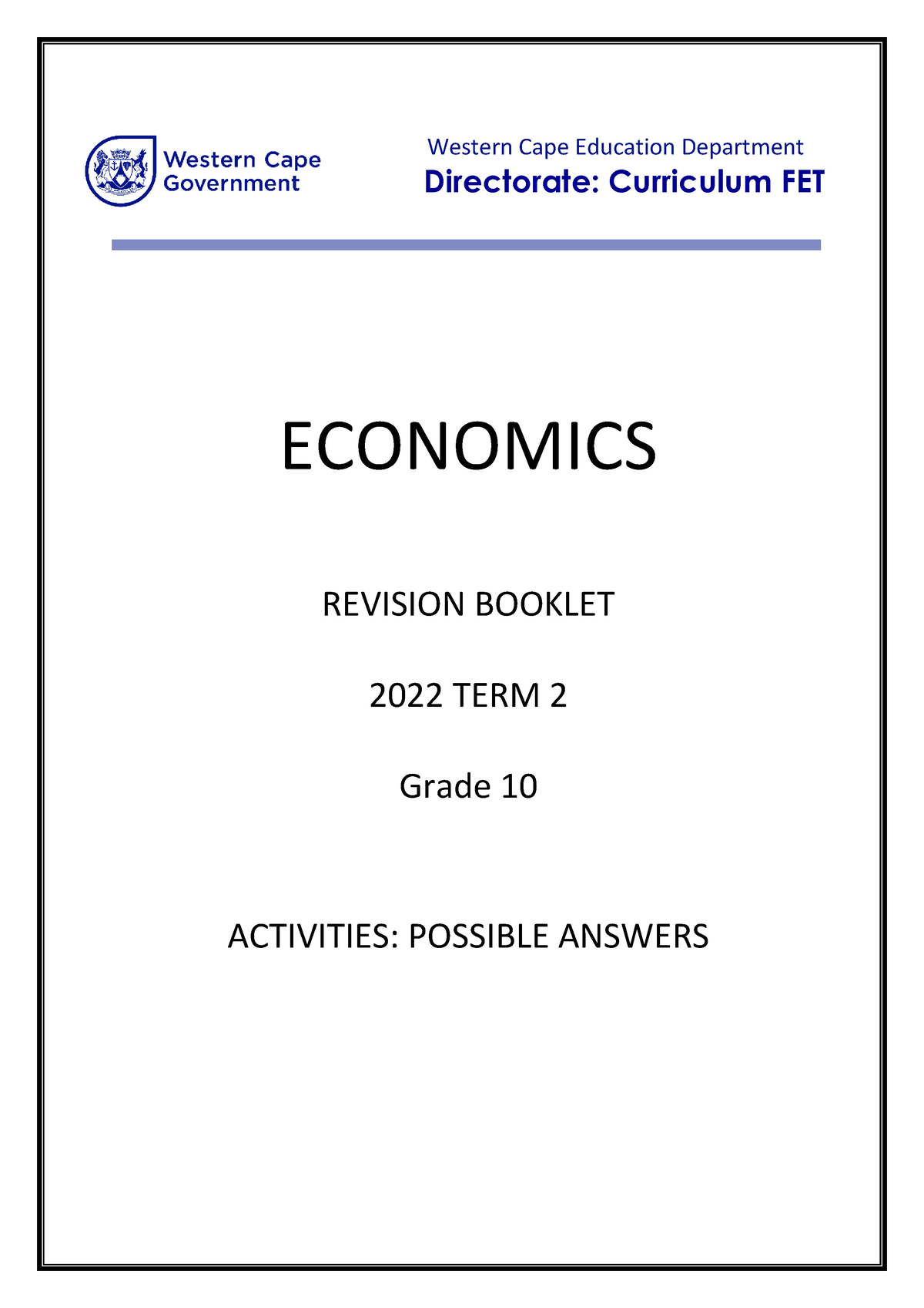 economics grade 10 case study 2022 memorandum term 3