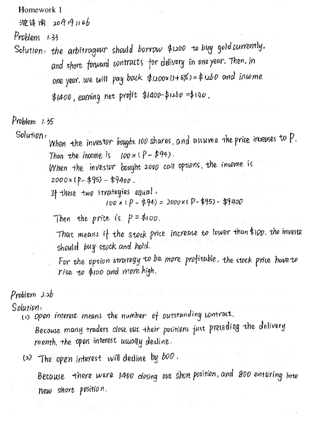 HW1 1 Answer Key.pdf - Operations Management - Studocu