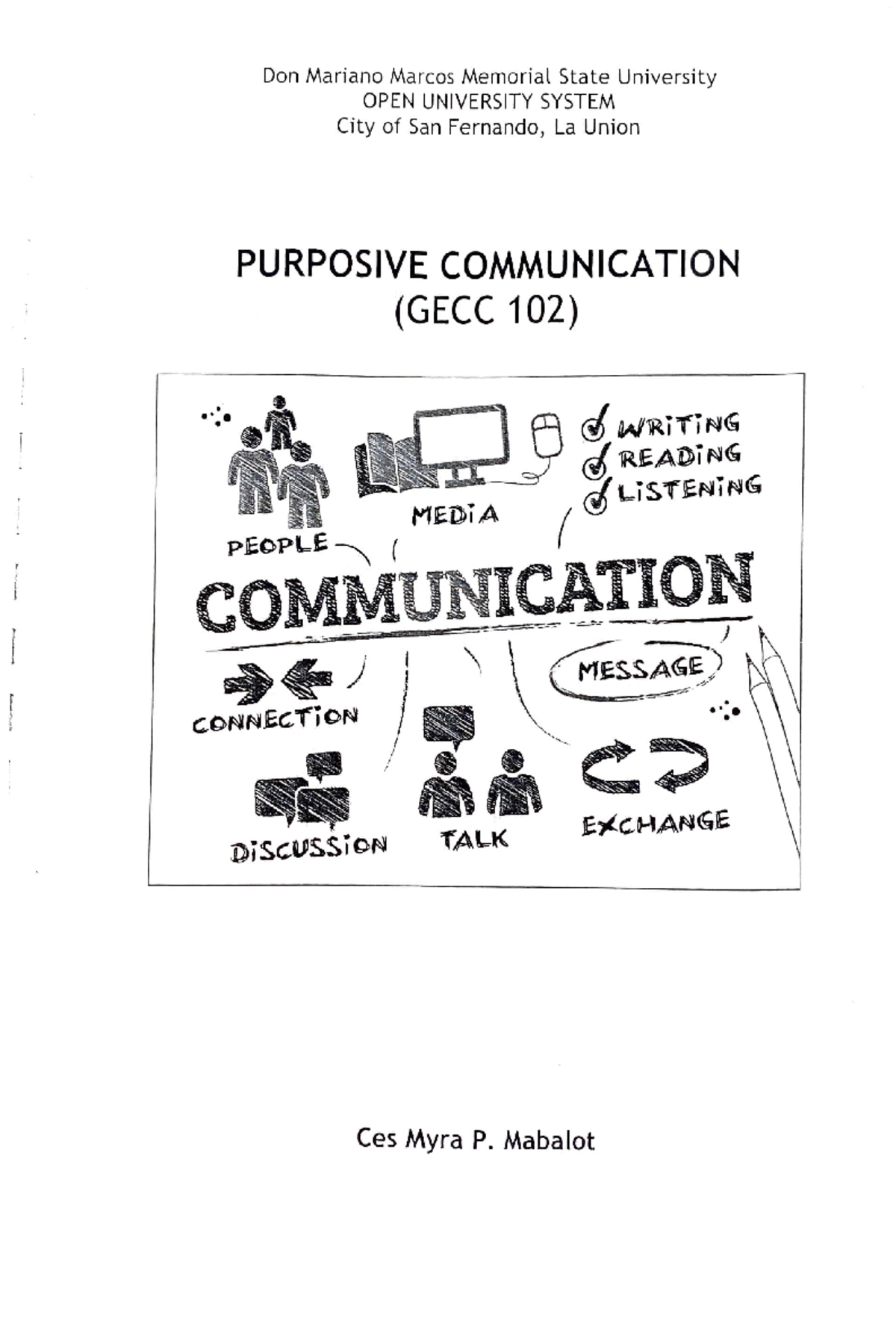 GECC 102 Purposive Communication Module 1 - PangSU - Studocu