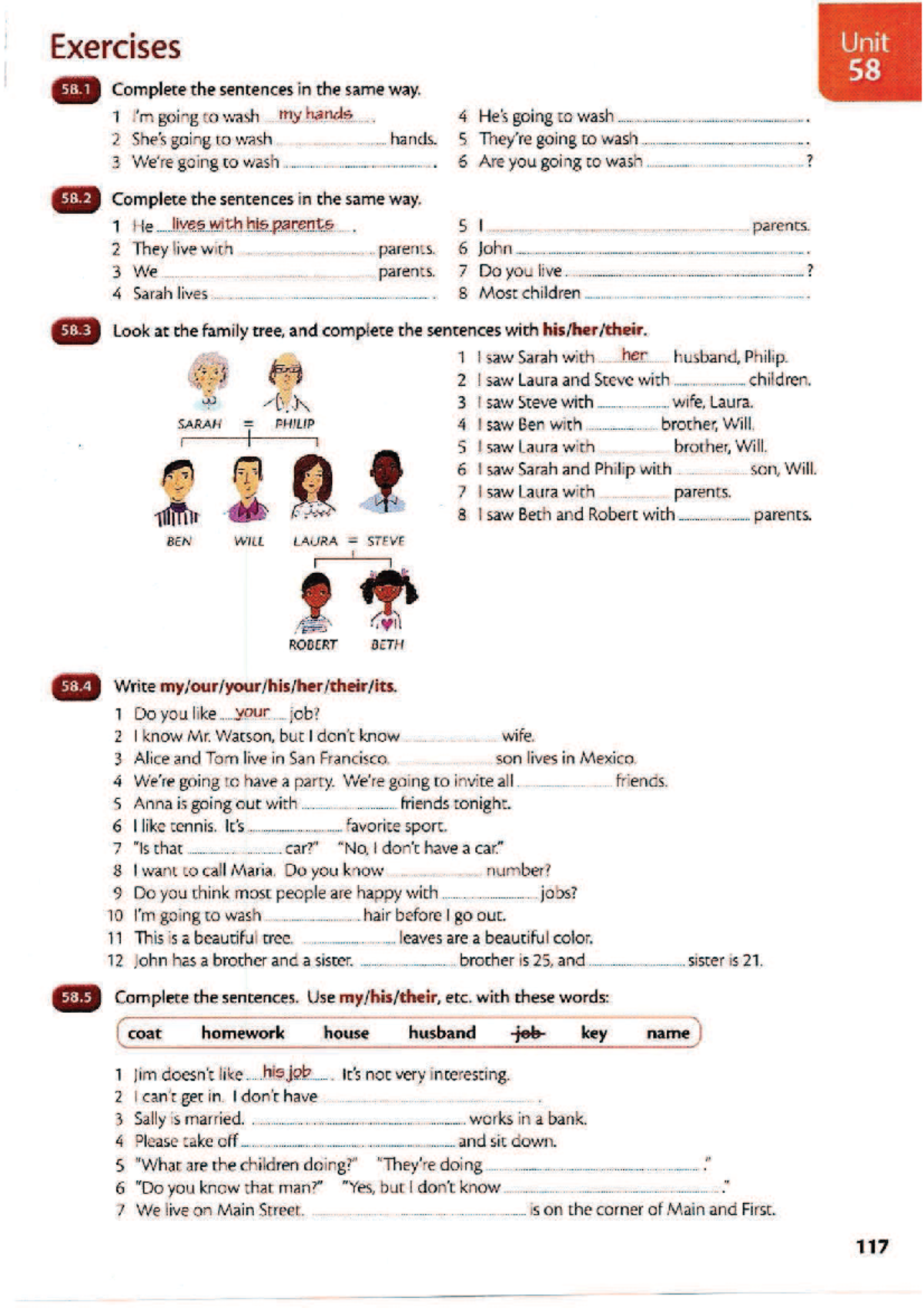 Possessive adjectives exercises - farmacologia - Studocu
