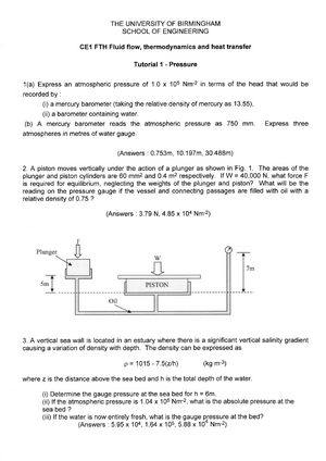 Tutorial Work 1 3 Questions And Solutions Studocu