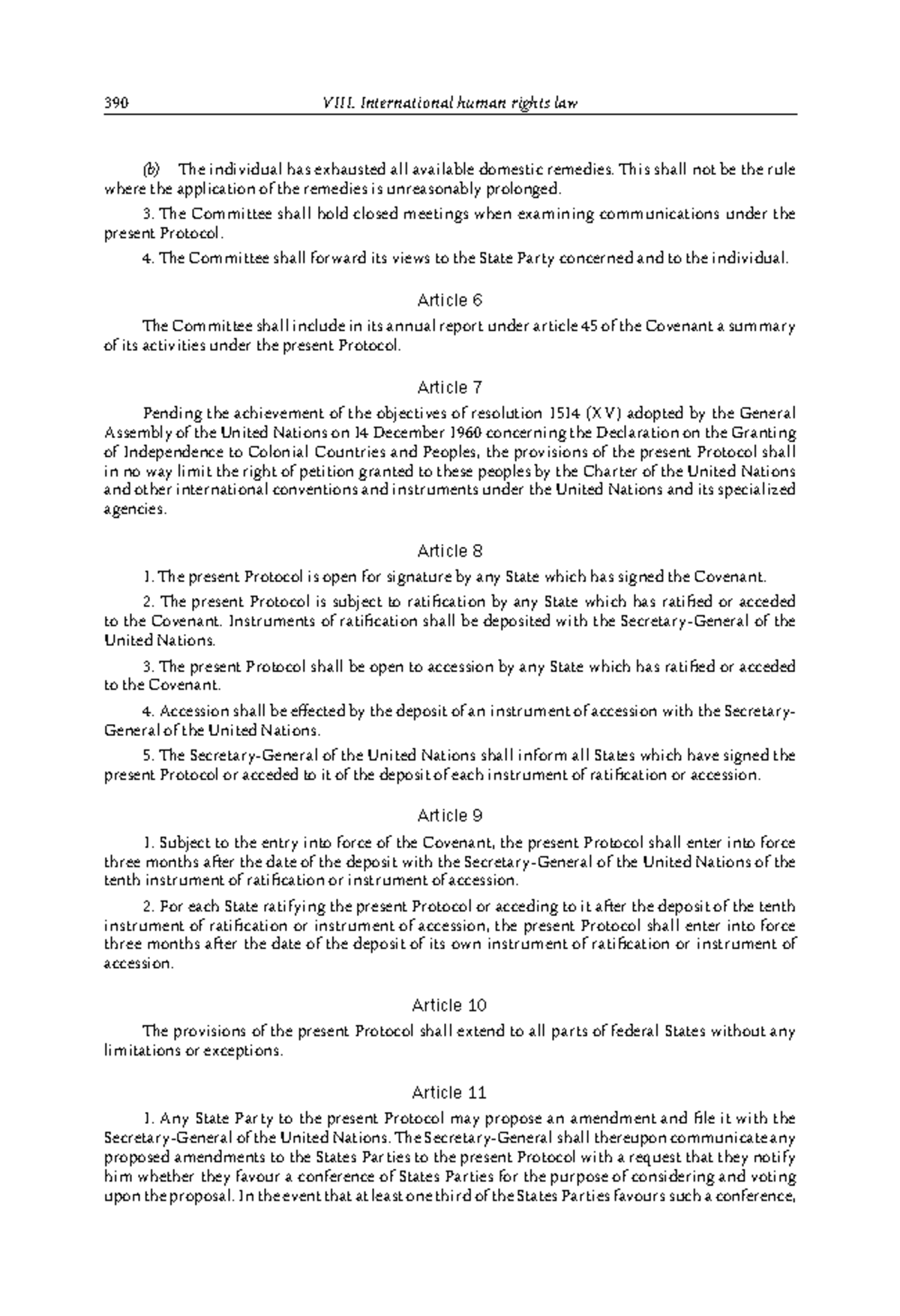 Book 1-136 - n/a - 390 VIII. International human rights law (b) e ...
