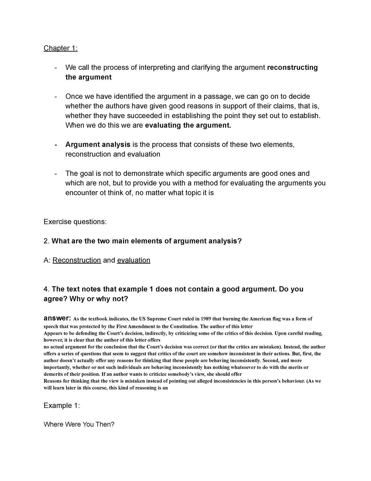 Textbook notes chapter 1 - Chapter 1: We call the process of ...