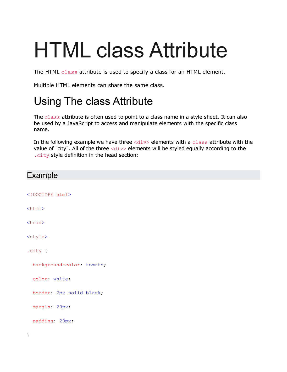 html-class-attribute-multiple-html-elements-can-share-the-same-class