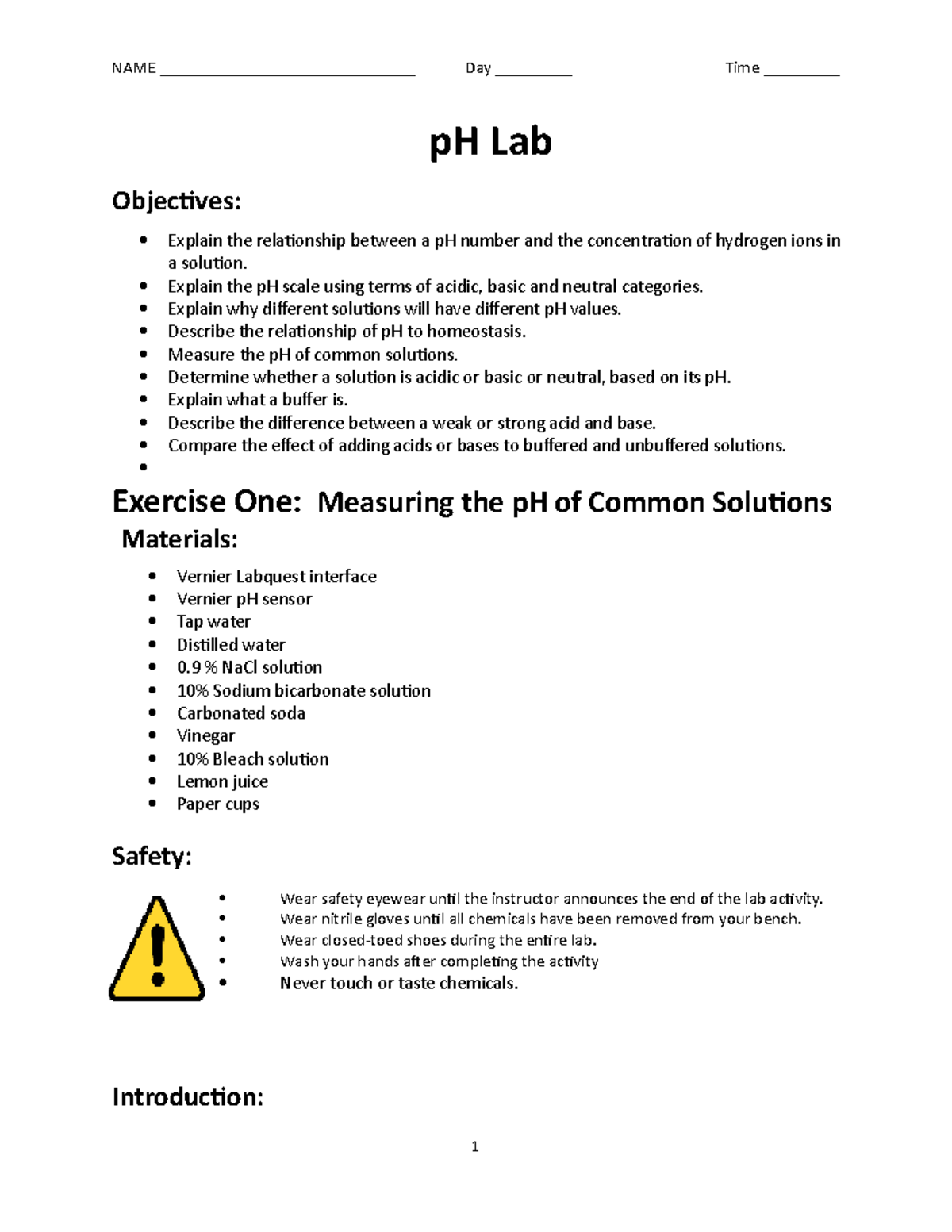 measuring ph assignment reflect on the lab