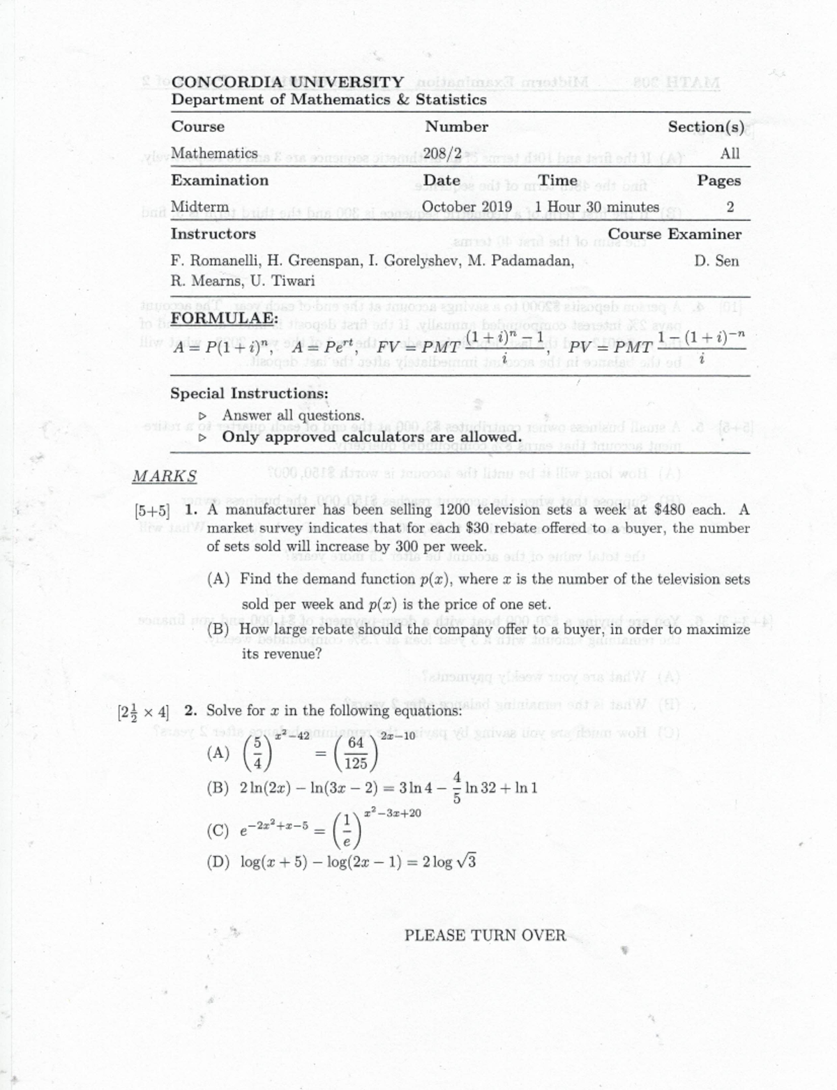 2019 Fall Midterm and Solutions - 201-AS4-AB - John Abbott - Studocu