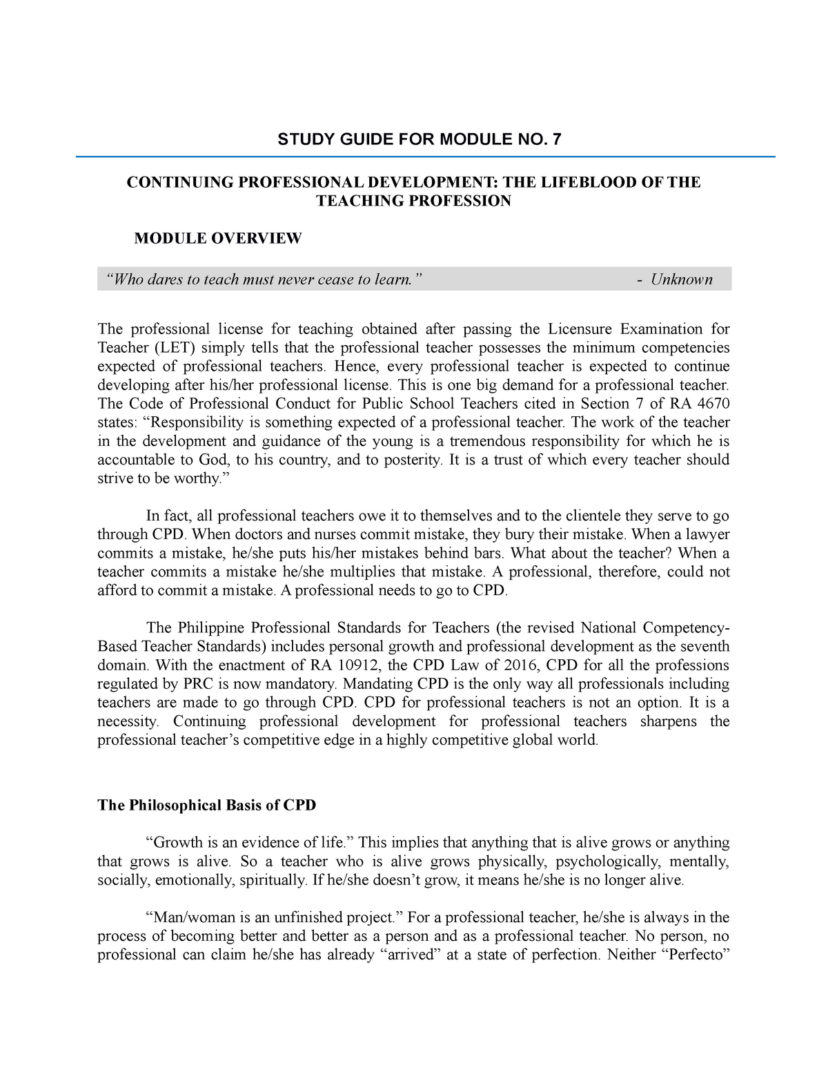 the-teaching-profession-module-7-facilitating-learner-centered