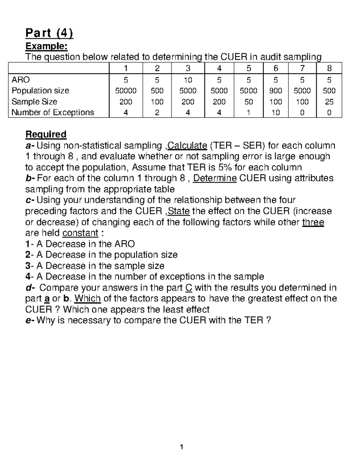 Ch.15- Part -4 - Audit Sampling for Test of Controls and Substantive ...