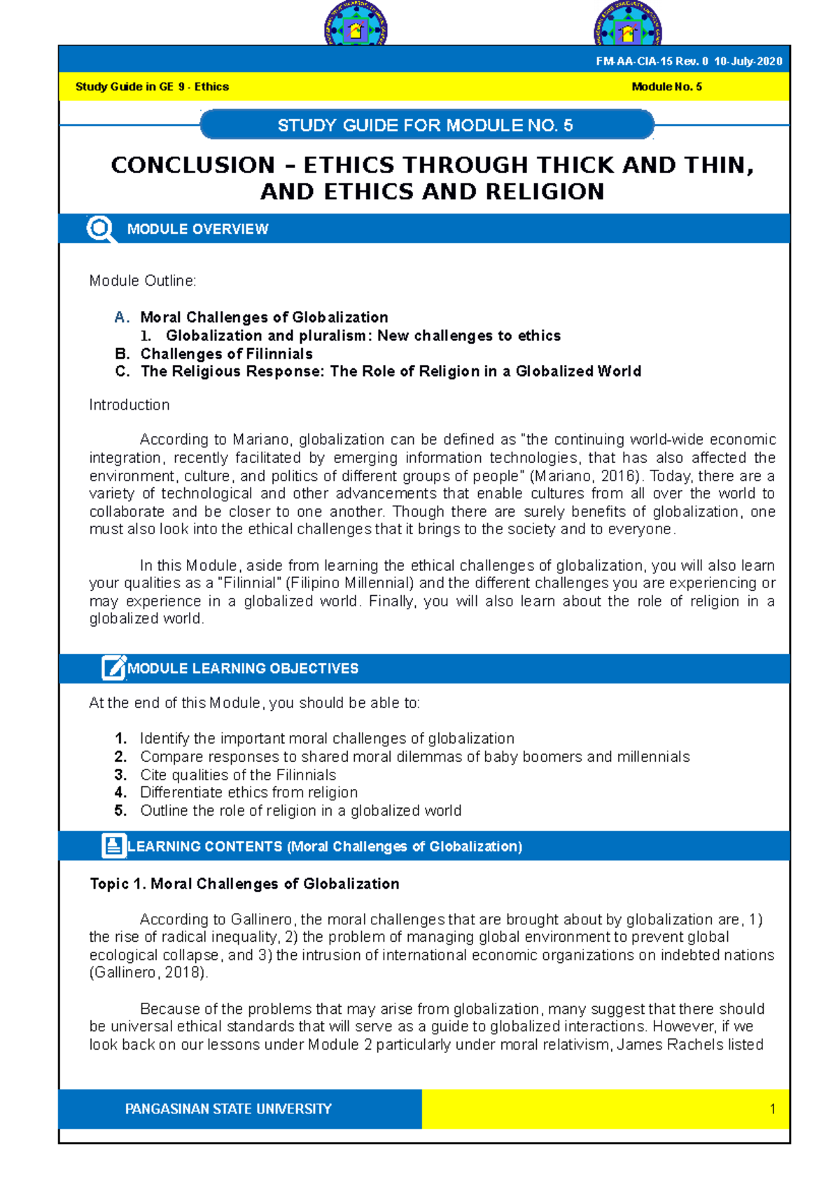 LMS GE-9-Ethics-Study-Guide-for-Module-5-Updated 02092021 - CONCLUSION ...