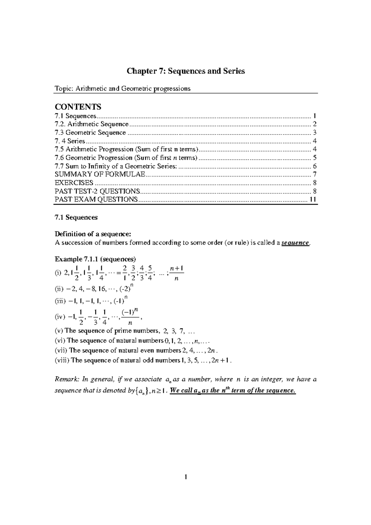 1Chapter 7b-Sequences And Series-STA 101 - Chapter 7: Sequences And ...