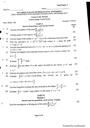 S2 Module 1-Part 3 - Vector Calculus, Differential Equations And ...