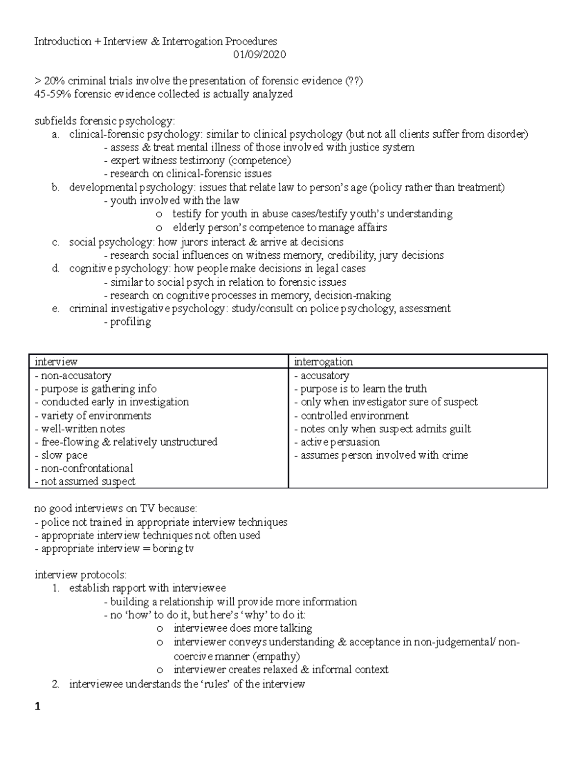 Interview&Interrogation - Introduction + Interview & Interrogation ...