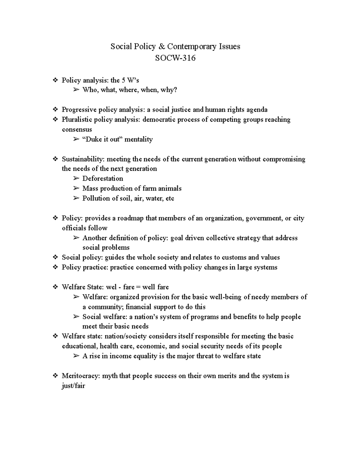 contemporary issues in social policy essay