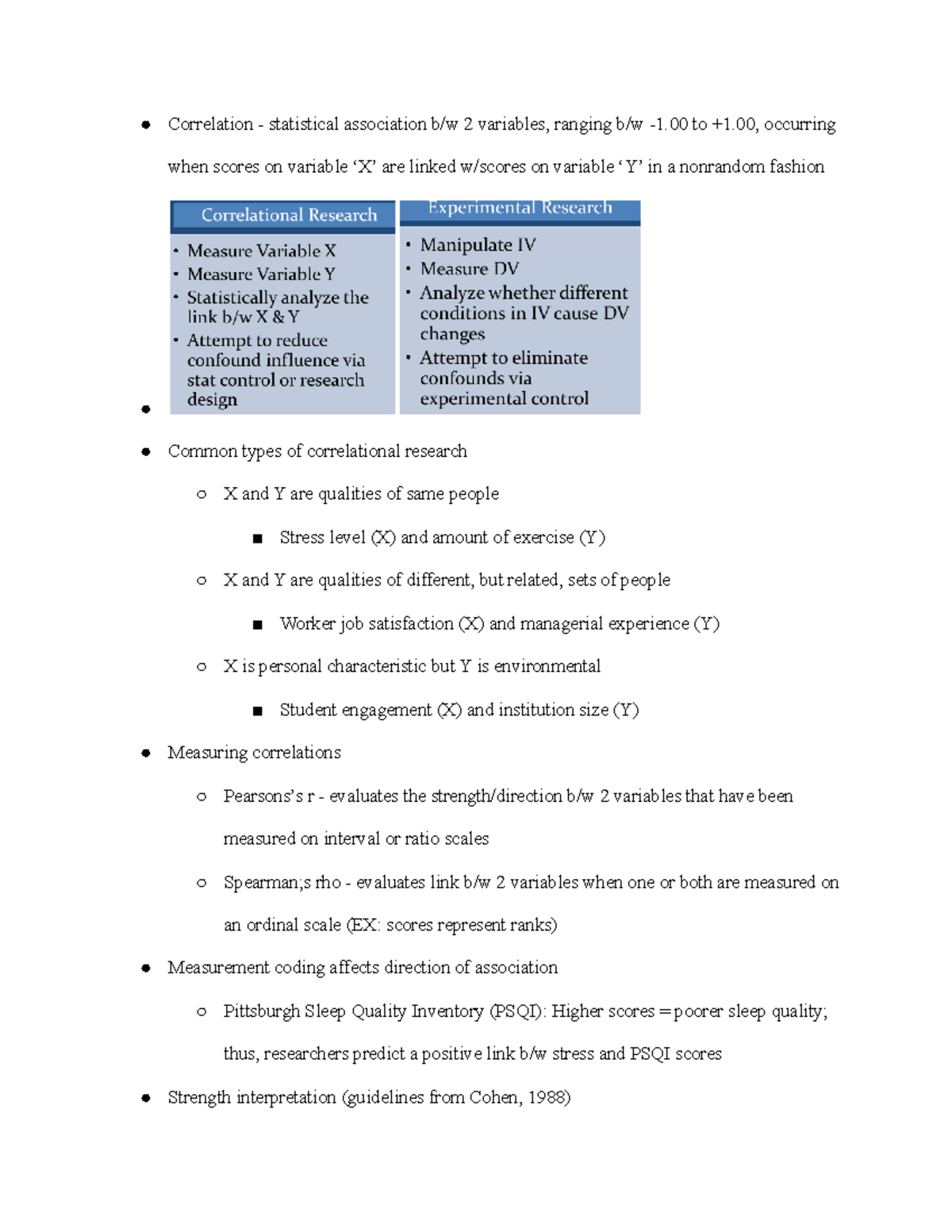 PSY 205 (Ch. 5) Notes - Prof Vella - Correlation - statistical ...