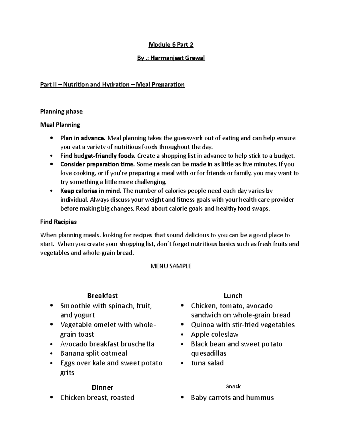 psw module 6 assignment mrs smith