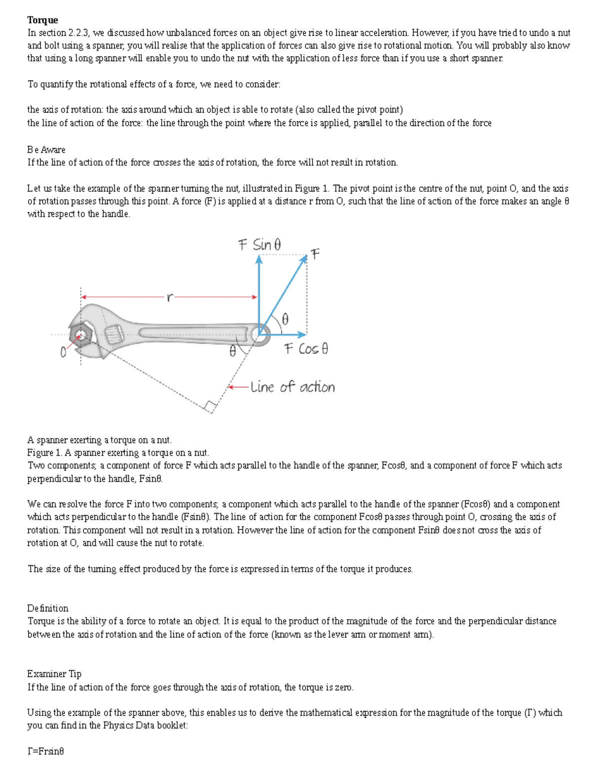 B.1 Rigid Bodies And Rotational Dynamics - Torque In Section 2.2, We ...