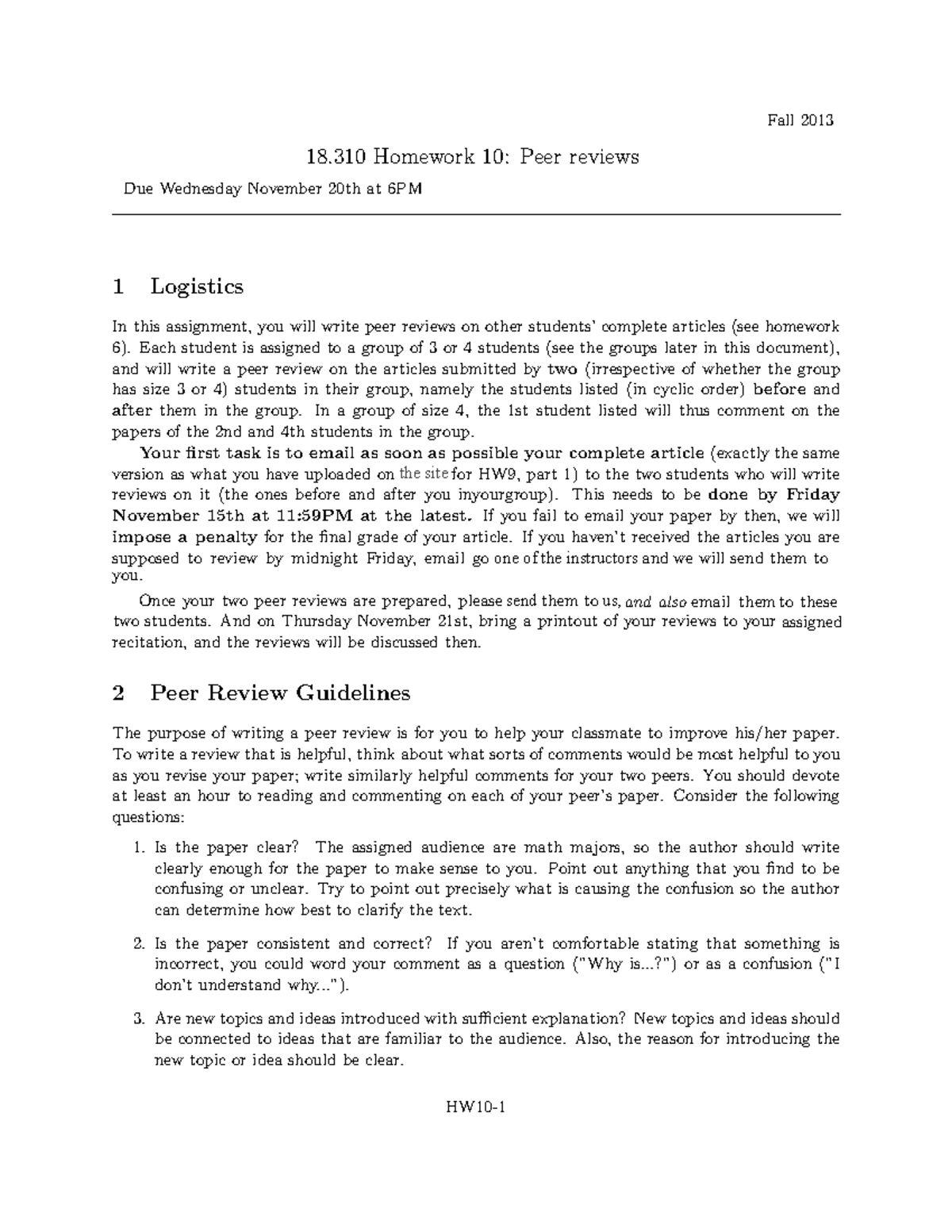 MIT18 310F13 Homework 10 - Fall 2013 18 Homework 10: Peer reviews Due ...