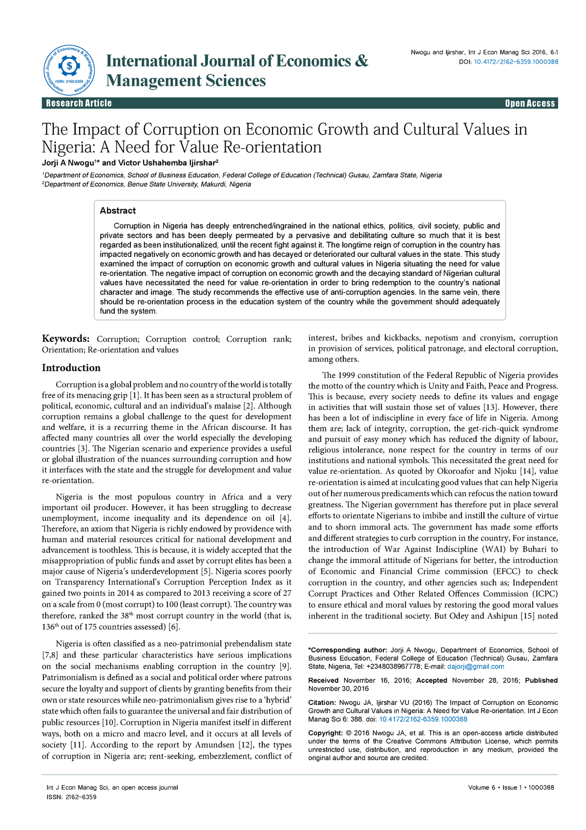 impact of corruption on economic growth css essay