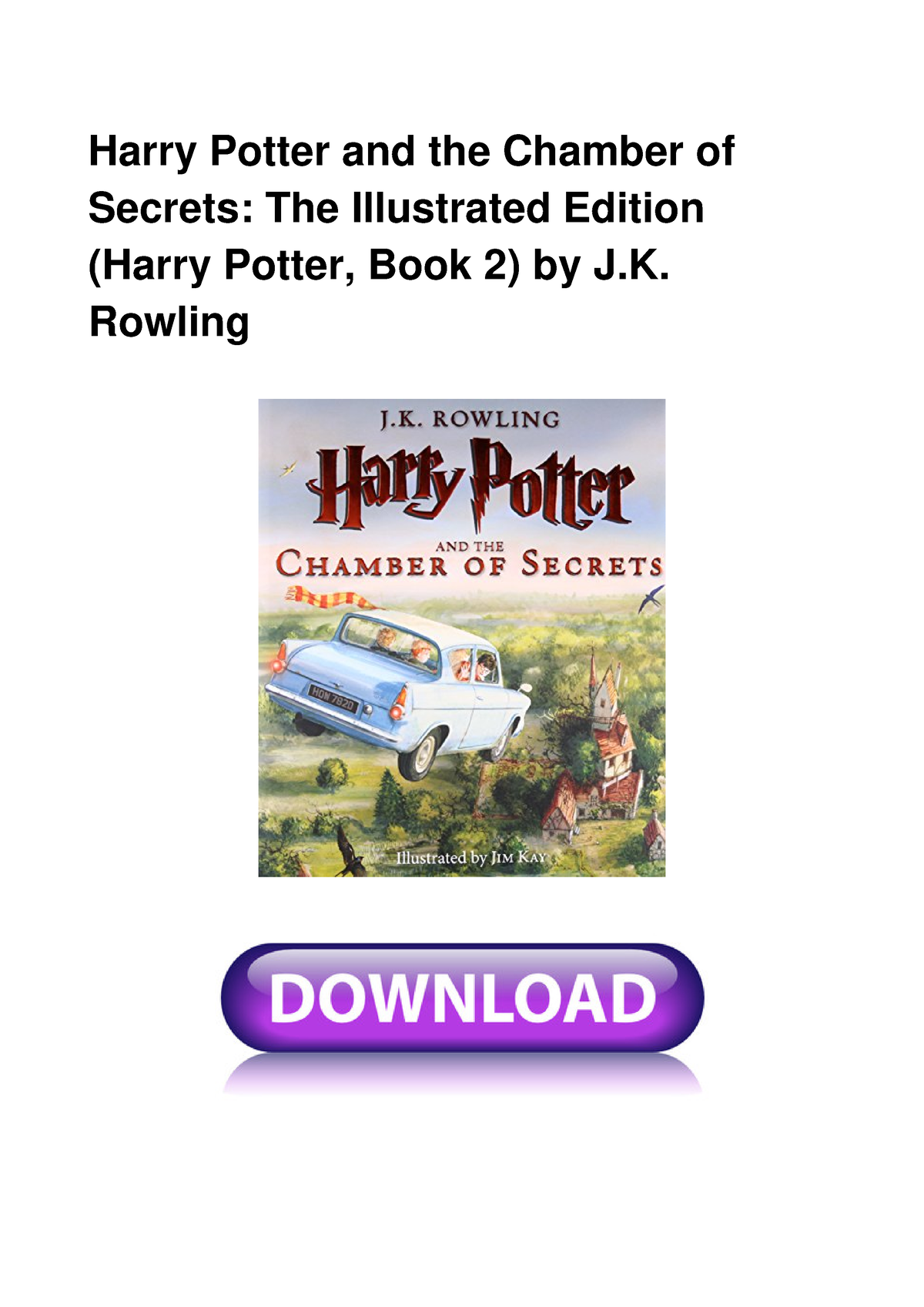 Harry Potter and the Chamber of Secrets - Rowling Harry Potter and the ...