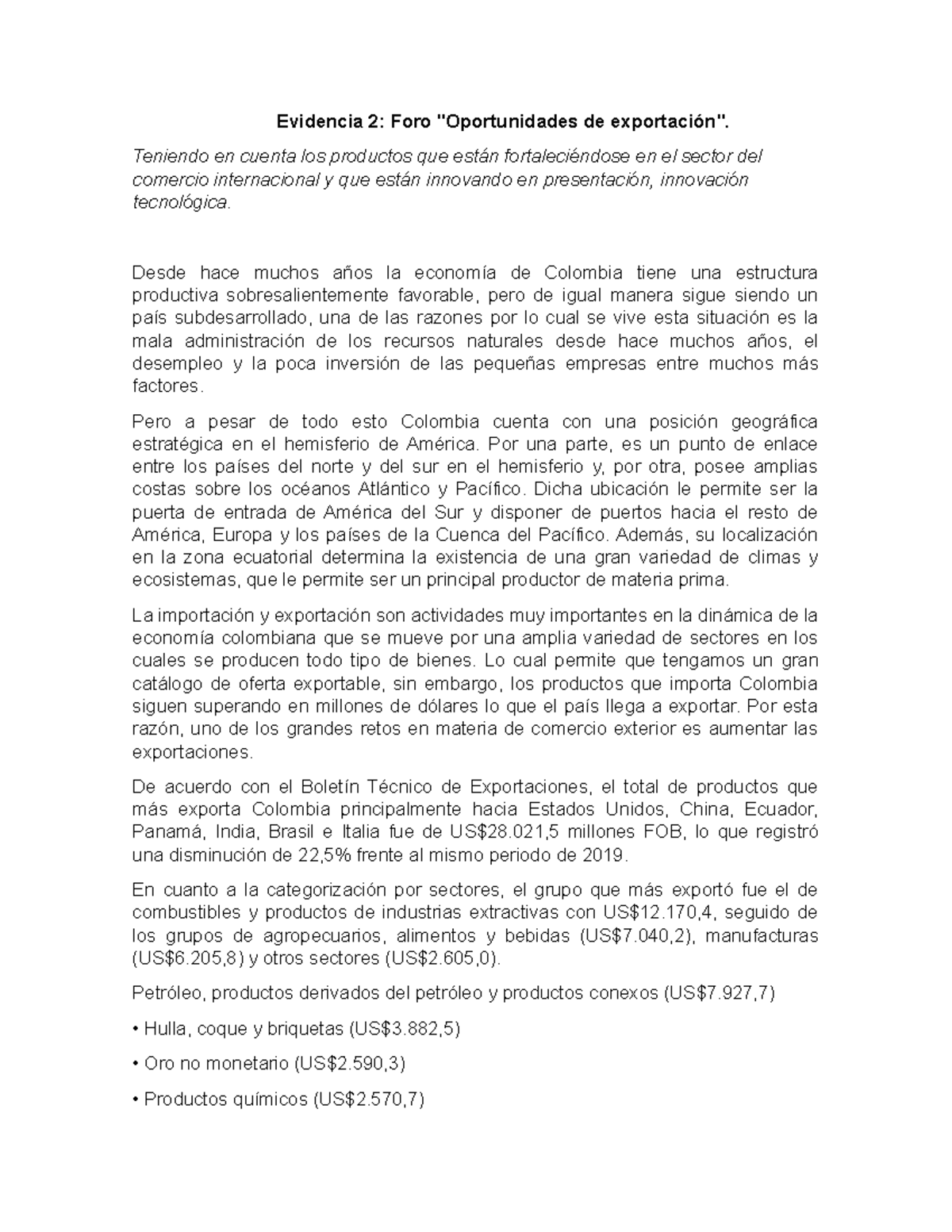 Evidencia 2 Foro La Inducci n De La Primera Semana Trabajo De Guia 
