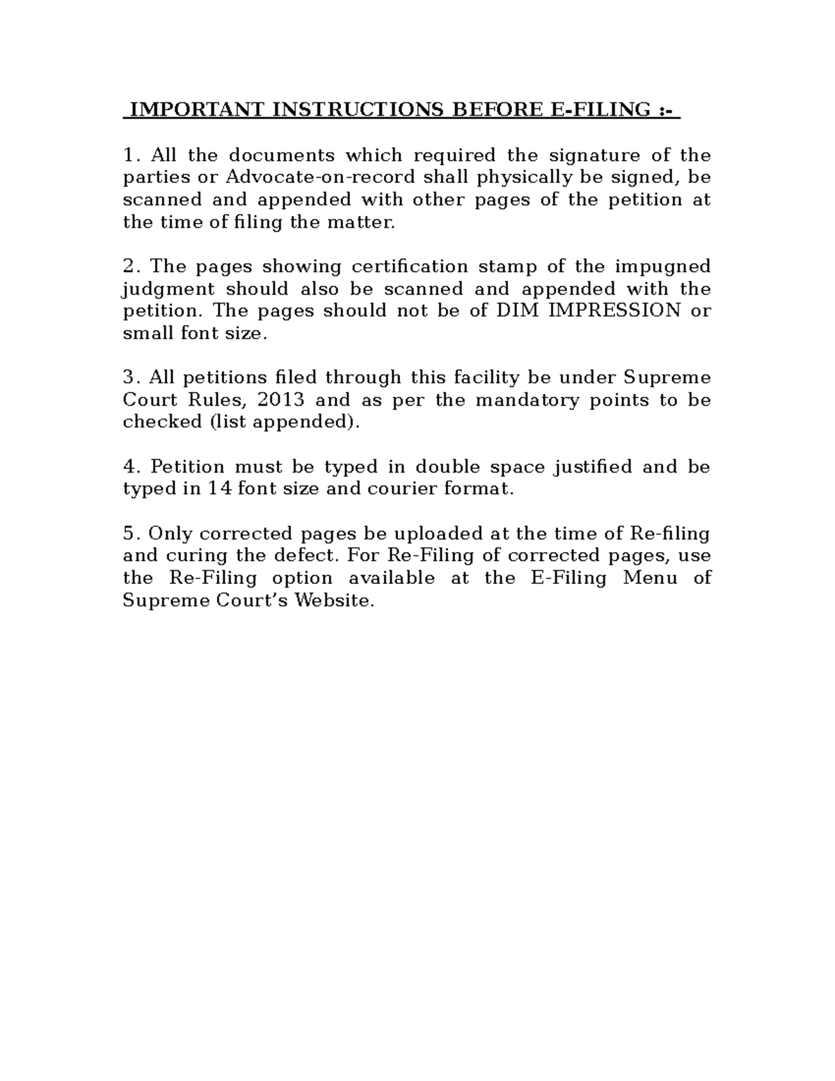 E-Help - e help file - IMPORTANT INSTRUCTIONS BEFORE E-FILING :- All ...